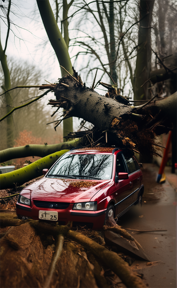 Экспертиза по оценке ущерба автомобилю от падения дерева, схода снега, затопления в Кемерово